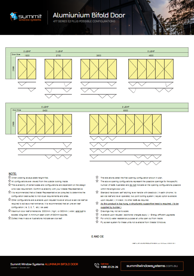 Aluminium Bifold Door