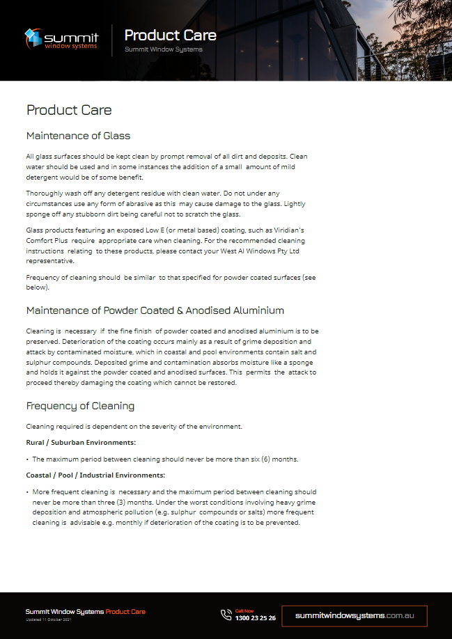 Product Care